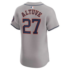MLB Jose Altuve Houston Astros Nike Road Elite Player Jersey - Gray