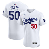 MLB Mookie Betts Los Angeles Dodgers Nike Home Elite Jersey - White