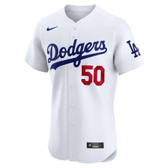MLB Mookie Betts Los Angeles Dodgers Nike Home Elite Jersey - White