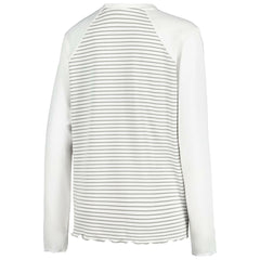 Cleveland Browns Antigua Women's Maverick Waffle Henley Long Sleeve T-Shirt White