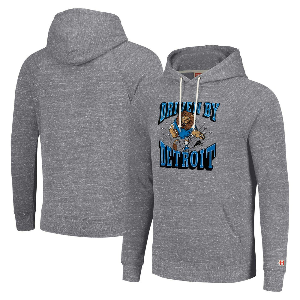 Detroit Lions Homage Unisex Hyperlocal Raglan Pullover Hoodie Gray