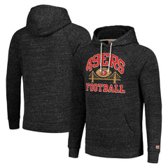 San Francisco 49ers Homage Unisex Hyperlocal Raglan Pullover Hoodie Charcoal
