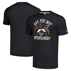 Ray Lewis Baltimore Ravens Homage Unisex Unisex Caricature Retired Player Tri-Blend T-Shirt Charcoal