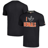 Cincinnati Bengals Homage Unisex The NFL ASL Collection by Love Sign Tri-Blend T-Shirt Charcoal