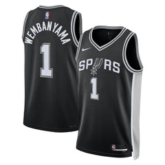 NBA Victor Wembanyama San Antonio Spurs Unisex 2023 NBA Draft First Round Pick Swingman Jersey - Icon Edition - Black