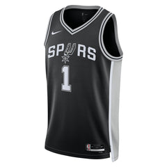 NBA Victor Wembanyama San Antonio Spurs Unisex 2023 NBA Draft First Round Pick Swingman Jersey - Icon Edition - Black
