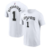 Victor Wembanyama San Antonio Spurs Icon 2022/23 Name & Number T-Shirt White