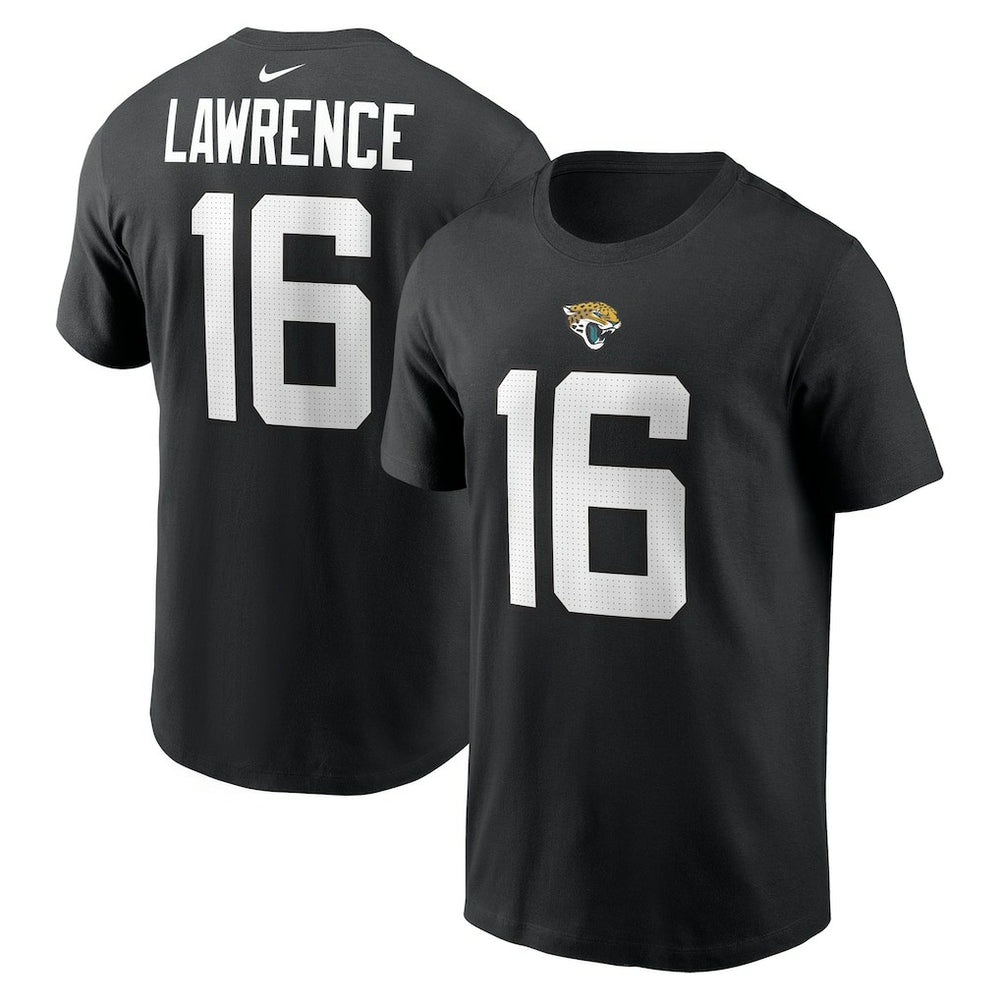Trevor Lawrence Jacksonville Jaguars Player Name & Number T-Shirt Black