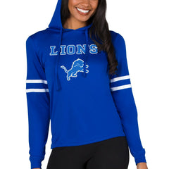 Detroit Lions Concepts Sport Women's Marathon Lightweight Lounge Pullover Hoodie Royal