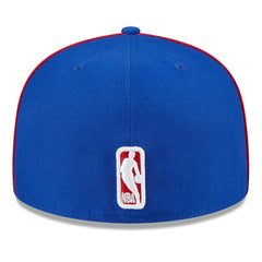 Philadelphia 76ers Piped & Flocked 59Fifty Fitted Hat Royal