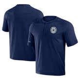 Dallas Cowboys NFL x Darius Rucker Collection Washed Raglan Henley T-Shirt Navy