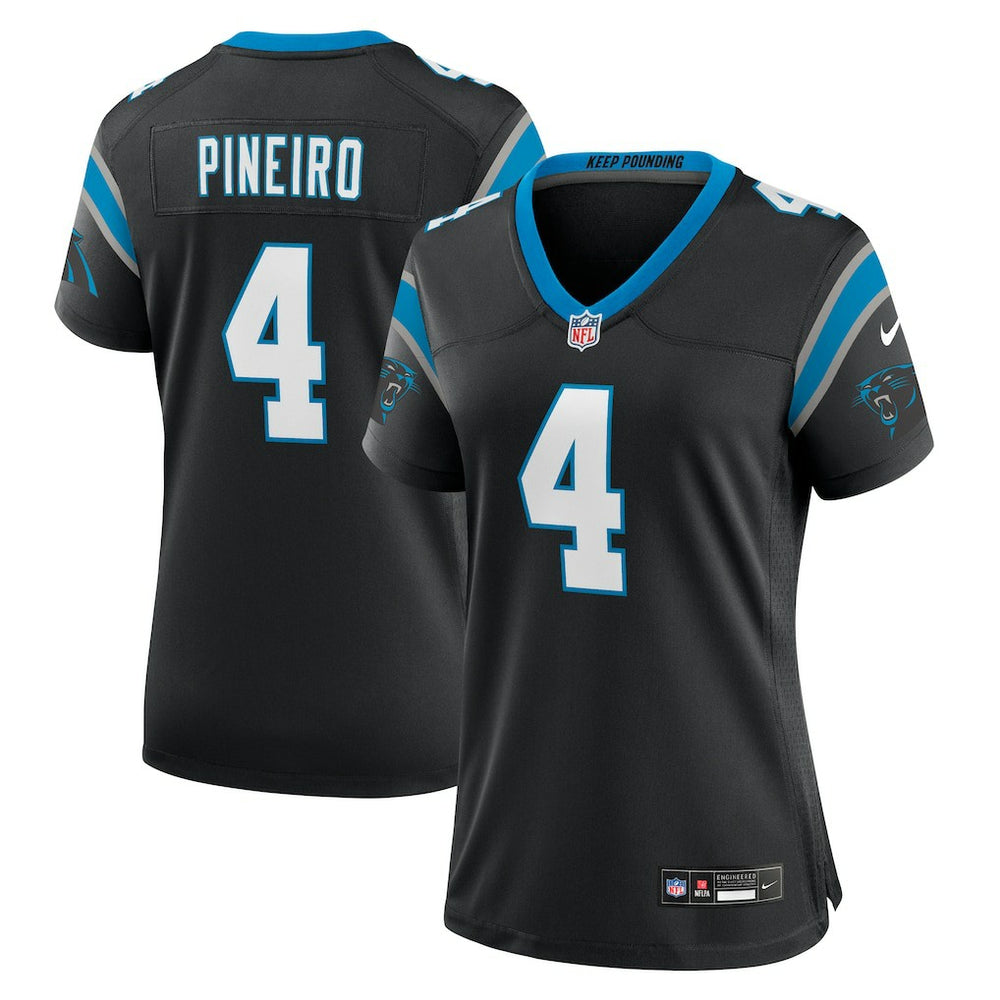 NFL Eddy Pineiro Carolina Panthers Women's Team Game Jersey - Black