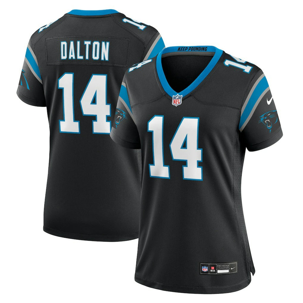 NFL Andy Dalton Carolina Panthers Women's Team Game Jersey - Black