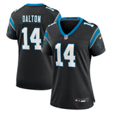 NFL Andy Dalton Carolina Panthers Women's Team Game Jersey - Black