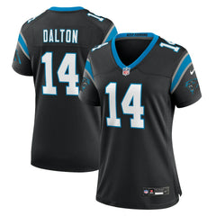 NFL Andy Dalton Carolina Panthers Women's Team Game Jersey - Black