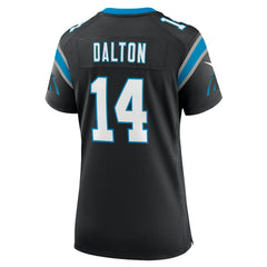 NFL Andy Dalton Carolina Panthers Women's Team Game Jersey - Black