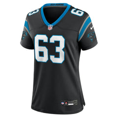 NFL Austin Corbett Carolina Panthers Women's Team Game Jersey - Black