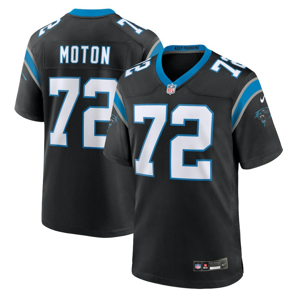 NFL Taylor Moton Carolina Panthers Team Game Jersey - Black