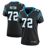 NFL Taylor Moton Carolina Panthers Women's Team Game Jersey - Black