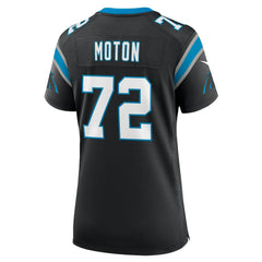 NFL Taylor Moton Carolina Panthers Women's Team Game Jersey - Black
