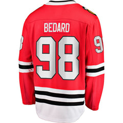 NHL Connor Bedard Chicago Blackhawks Fanatics Home Breakaway Player Jersey - Red
