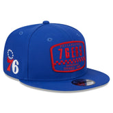 Philadelphia 76ers Rally Drive Finish Line Patch 9FIFTY Snapback Hat Royal