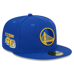 Golden State Warriors Rally Drive Side Patch 59FIFTY Fitted Hat Royal