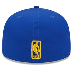 Golden State Warriors Rally Drive Checkerboard 59FIFTY Crown Fitted Hat Royal