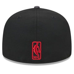 Miami Heat Rally Drive Checkerboard 59FIFTY Crown Fitted Hat Black