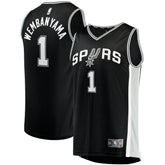 NBA Victor Wembanyama San Antonio Spurs Fast Break Replica Jersey - Icon Edition - Black
