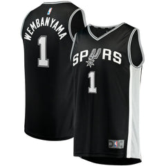 Victor Wembanyama San Antonio Spurs Fast Break Replica Jersey Icon Edition Black