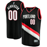 NBA Scoot Henderson Portland Trail Blazers Fast Break Replica Jersey - Icon Edition - Black