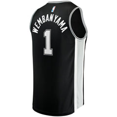 NBA Victor Wembanyama San Antonio Spurs Youth Fast Break Replica Jersey - Icon Edition - Black