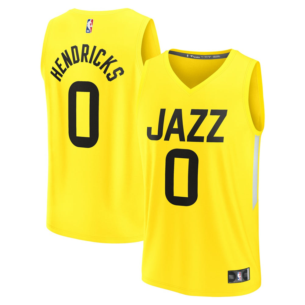 NBA Taylor Hendricks Utah Jazz Youth Fast Break Replica Jersey - Icon Edition - Yellow