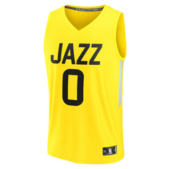 NBA Taylor Hendricks Utah Jazz Youth Fast Break Replica Jersey - Icon Edition - Yellow