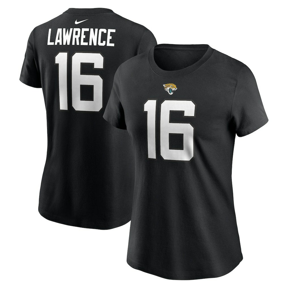 Trevor Lawrence Jacksonville Jaguars Women's Player Name & Number T-Shirt Black