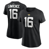 Trevor Lawrence Jacksonville Jaguars Women's Player Name & Number T-Shirt Black