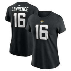 Trevor Lawrence Jacksonville Jaguars Women's Player Name & Number T-Shirt Black