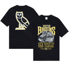 NHL Boston Bruins OVO x NHL Graphic T-Shirt - Black