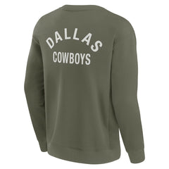 Dallas Cowboys Unisex Elements Super Soft Pullover Sweatshirt Olive