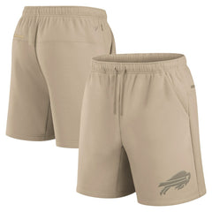 Buffalo Bills Unisex Elements Super Soft Fleece Shorts Khaki