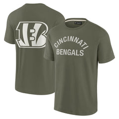 Cincinnati Bengals Unisex Elements Super Soft Short Sleeve T-Shirt Olive