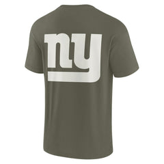 New York Giants Unisex Elements Super Soft Short Sleeve T-Shirt Olive