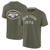 New York Jets Unisex Elements Super Soft Short Sleeve T-Shirt Olive