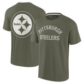 Pittsburgh Steelers Unisex Elements Super Soft Short Sleeve T-Shirt Olive