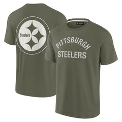 Pittsburgh Steelers Unisex Elements Super Soft Short Sleeve T-Shirt Olive