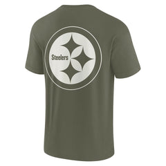 Pittsburgh Steelers Unisex Elements Super Soft Short Sleeve T-Shirt Olive