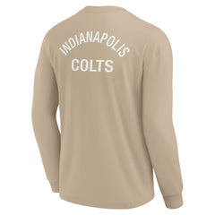 Indianapolis Colts Unisex Elements Super Soft Long Sleeve T-Shirt Khaki