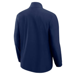 Chicago Bears Front Office Micro Tonal Quarter-Zip Pullover Navy