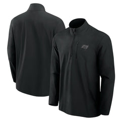 Tampa Bay Buccaneers Front Office Micro Tonal Quarter-Zip Pullover Black
